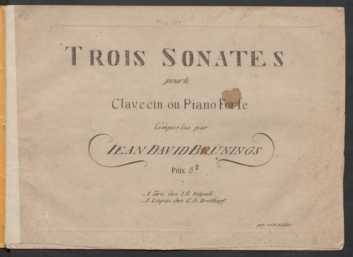 3 Keyboard Sonatas - Page 1