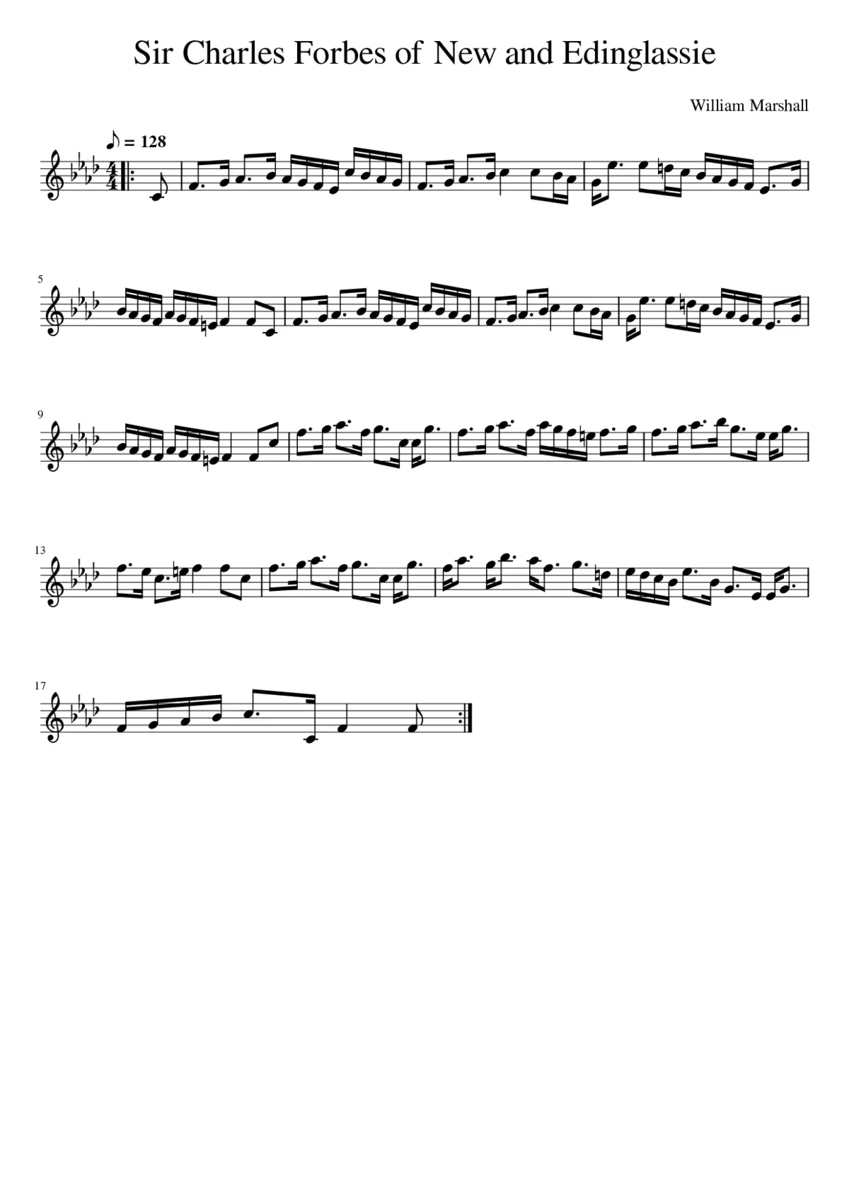 Sir Charles Forbes of New and Edinglassie - Page 1