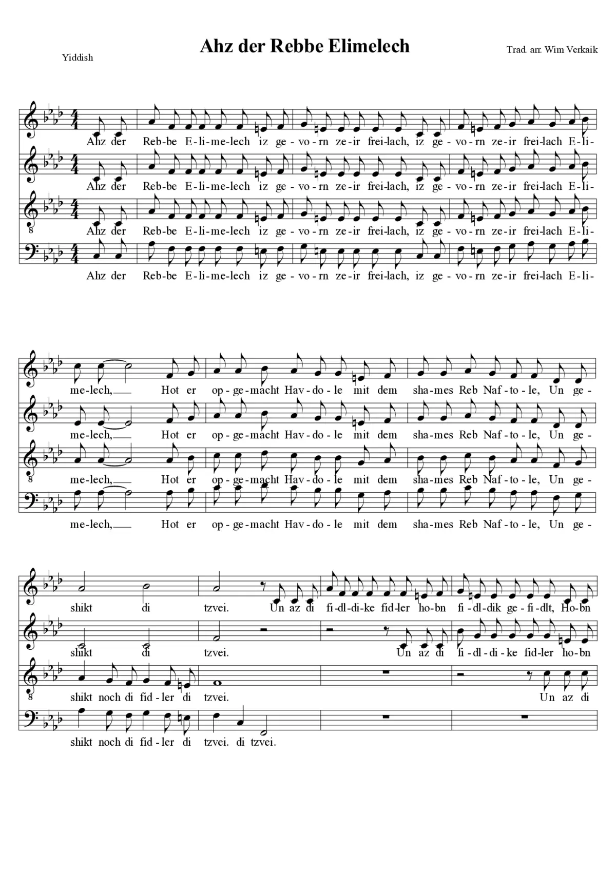 Ahz der Rebbe Elimelech - Page 1