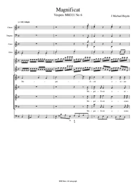 Magnificat, MH 321-6