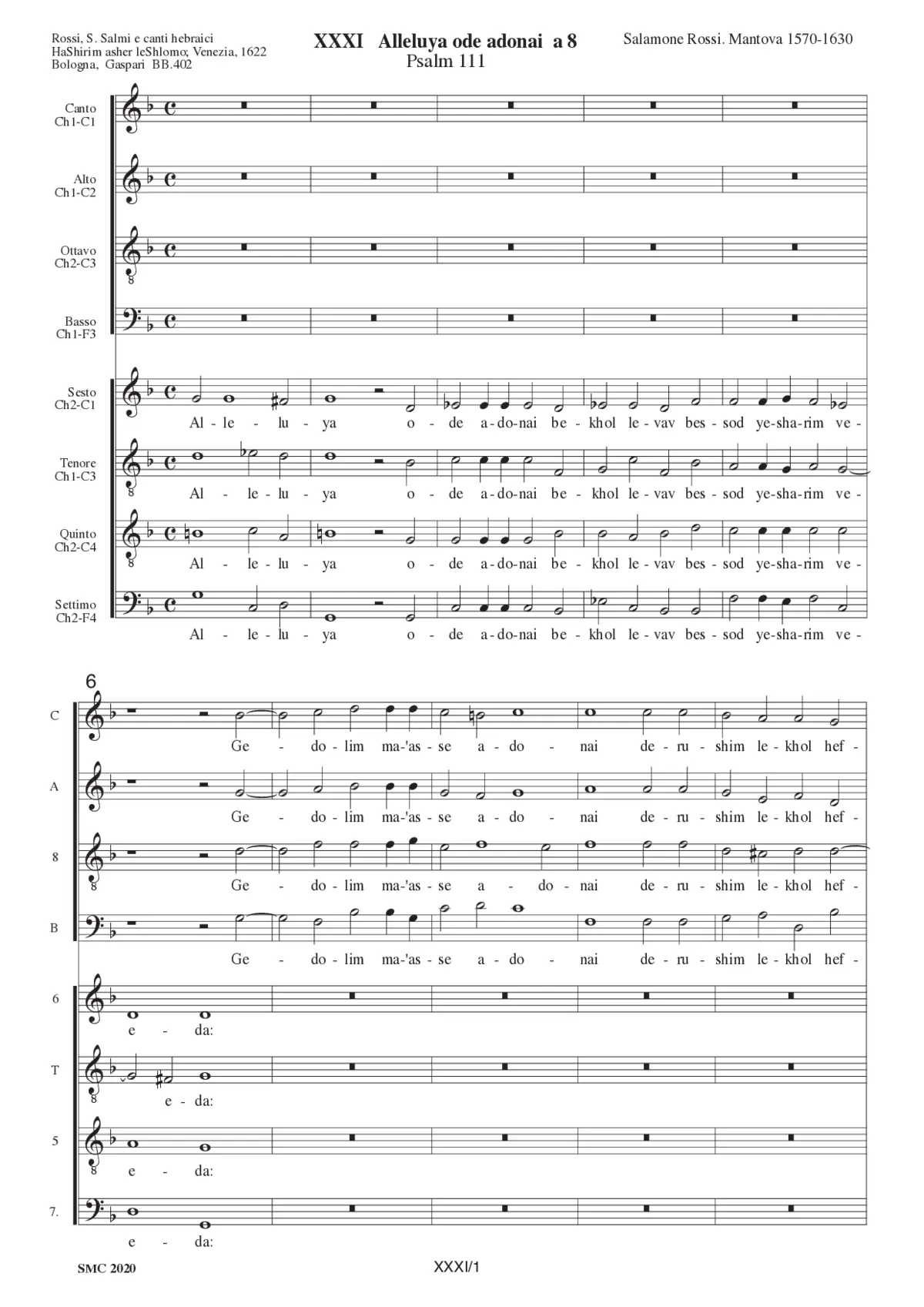 Alleluya ode adonai - Page 1