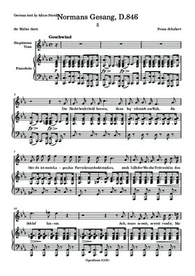 Normans Gesang, D.846