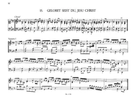 Gelobet seist du, Jesu Christ (Chorale and 5 variations)