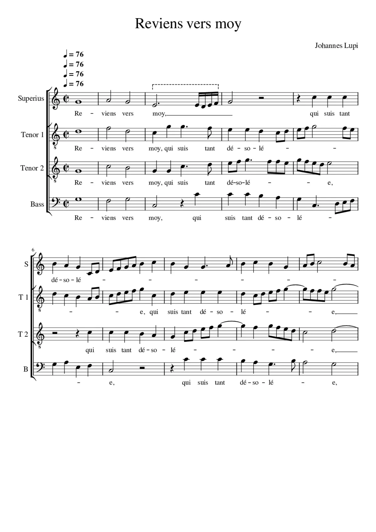 Reviens vers moy - Page 1