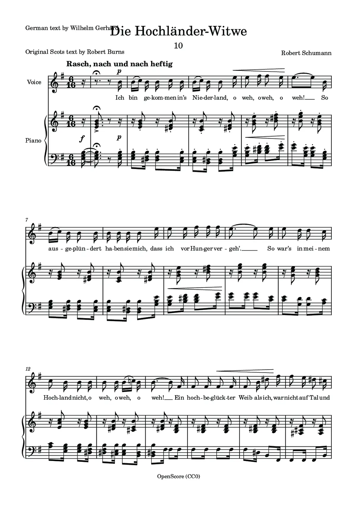 Die Hochländer-Witwe - Page 1