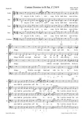 Cantate Domino in B flat, Z 230/9