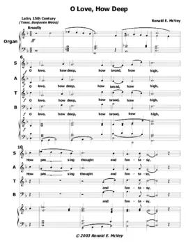O love, how deep
