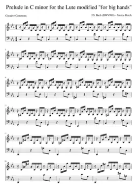 Prelude in C minor BWV 999