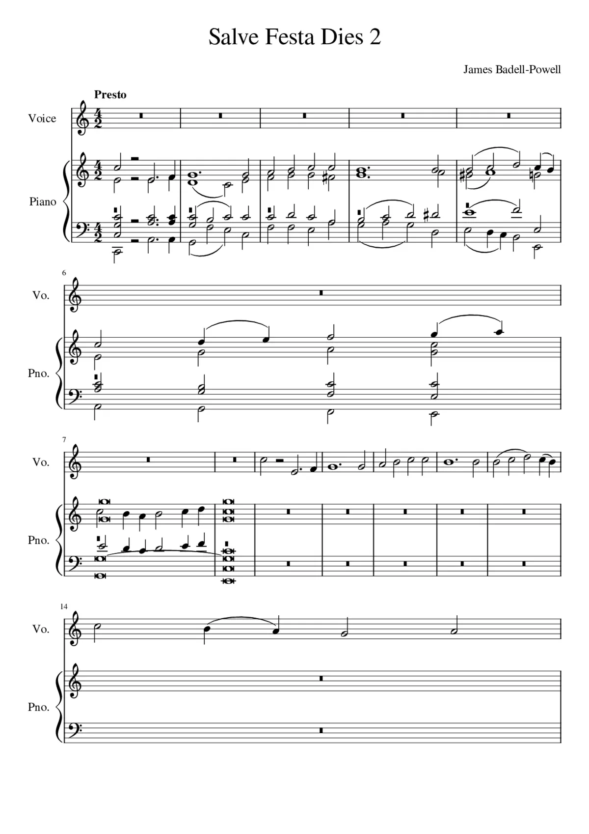 Hail Thee Festival Day - Page 1