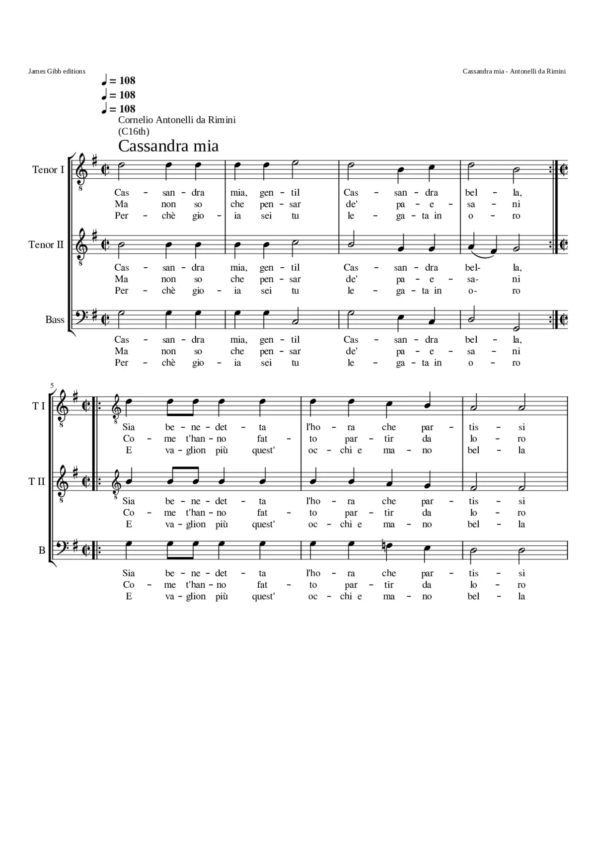 Cassandra mia - Page 1