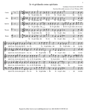 Io vò gridando come spiritato