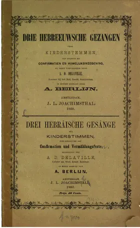 3 Hebreeuwsche Gezangen