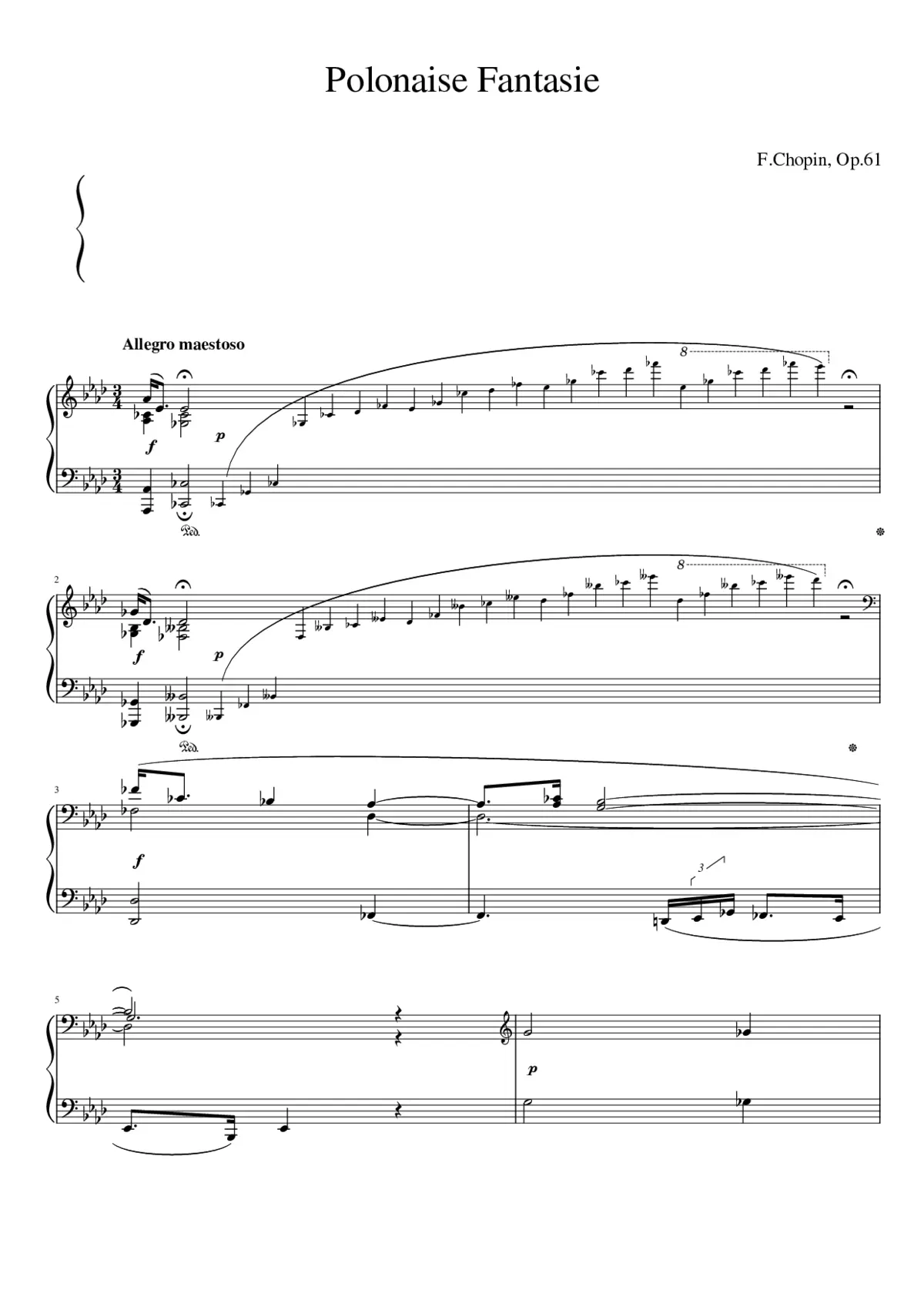 Polonaise-fantaisie Op.61 - Page 1