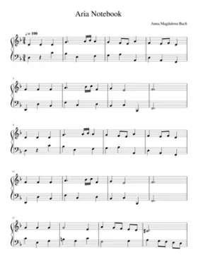 4 Pieces for Anna Magdalena Bach H.1