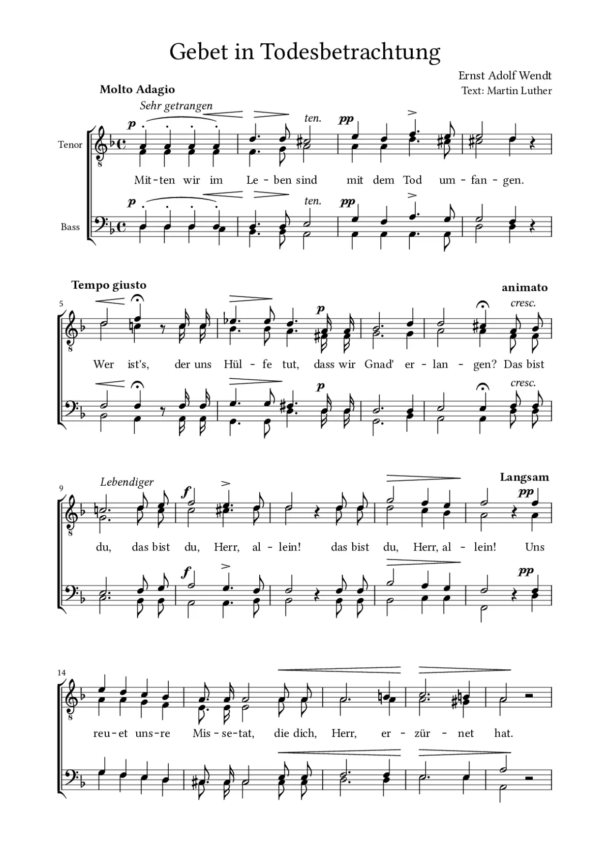 Gebet in Todesbetrachtung - Page 1