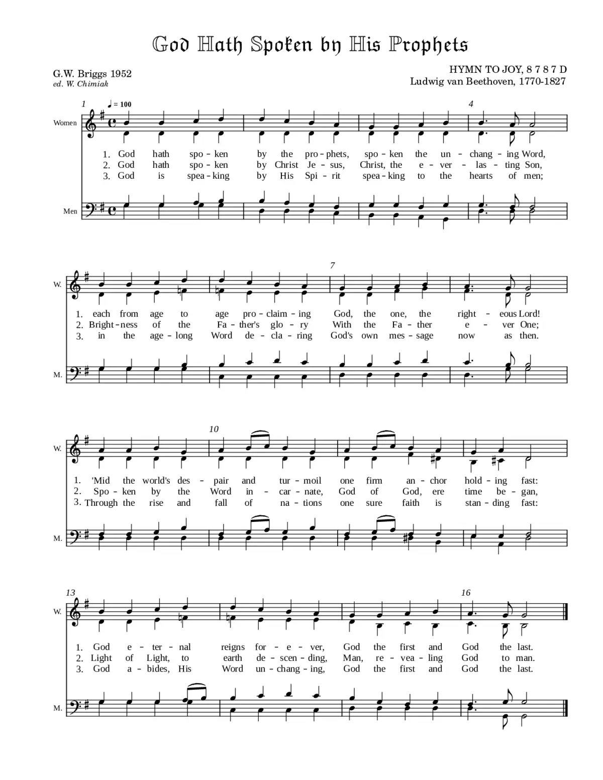 God hath spoken by His prophets - Page 1