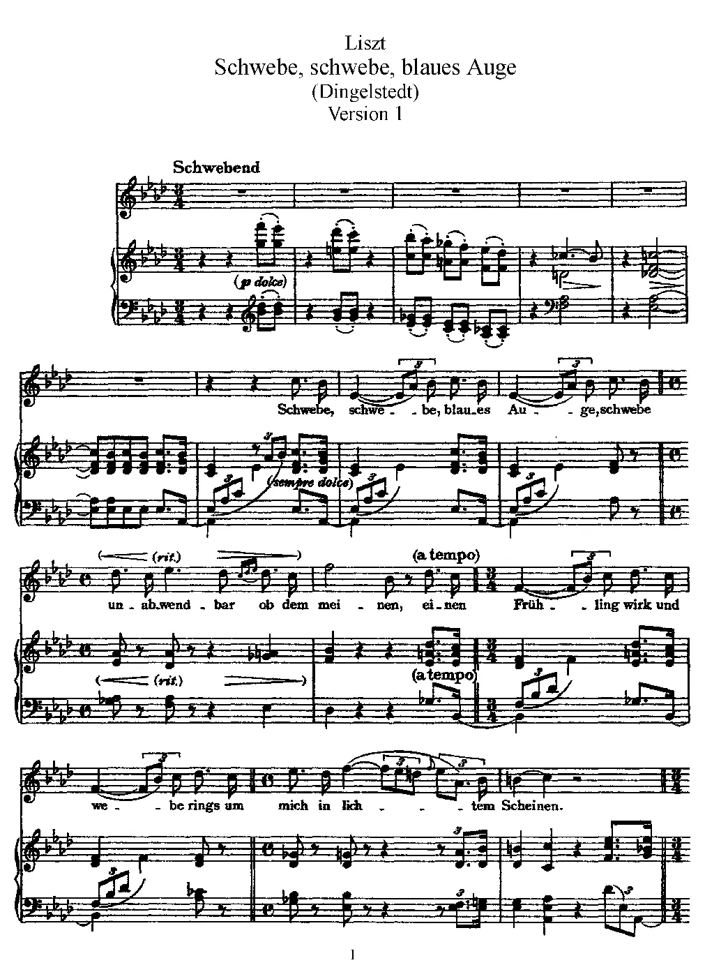 Schwebe, schwebe, blaues Auge - Page 1