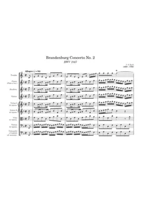 Brandenburg Concerto No.2 in F major BWV 1047