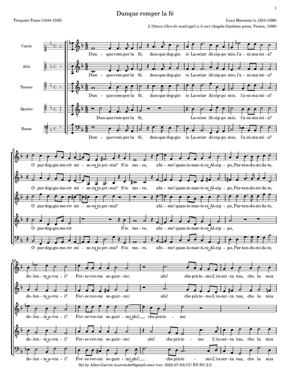 Dunque romper la fè - Page 1
