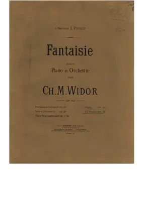 Fantasy for Piano and Orchestra, Op.62