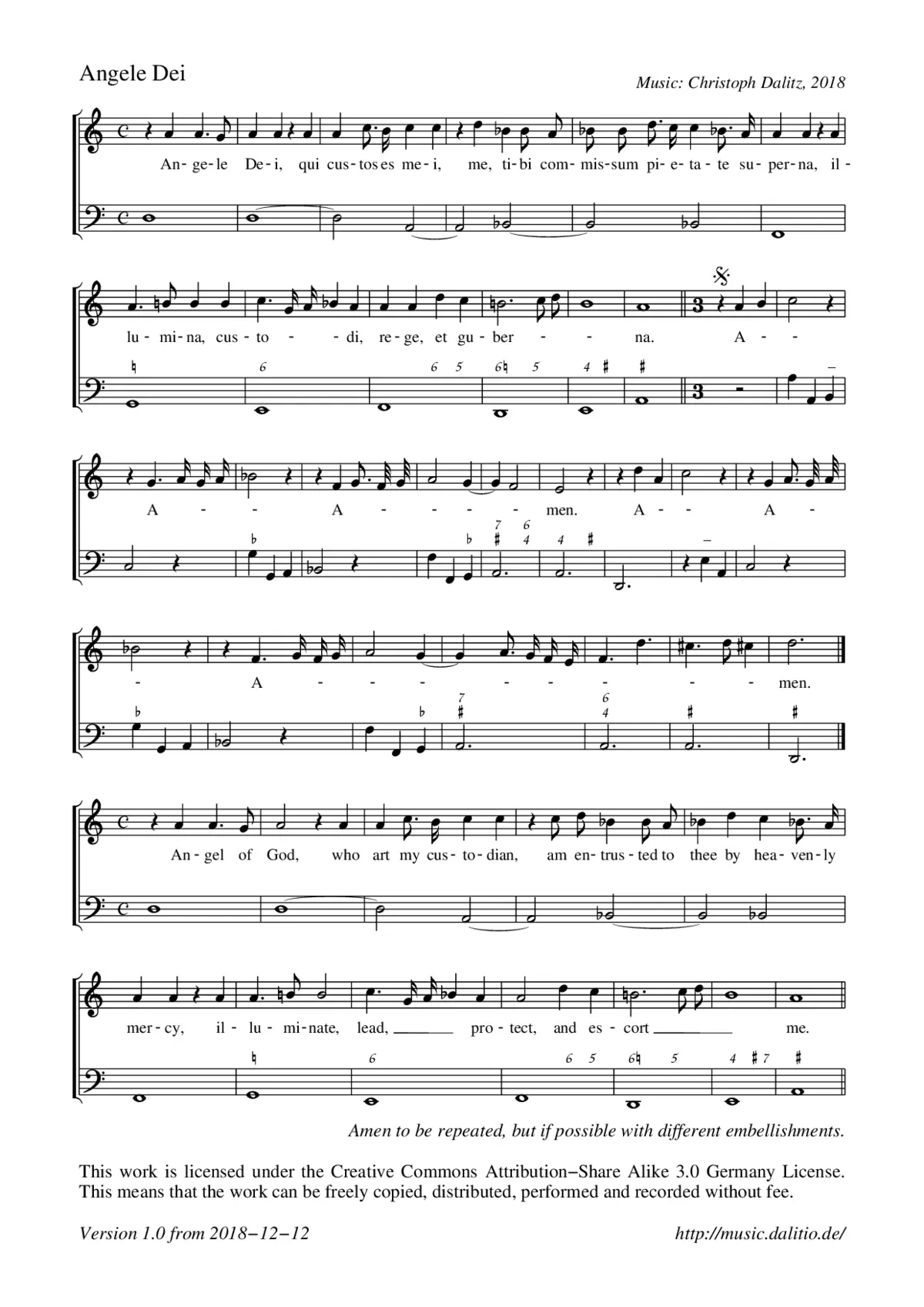 Angele Dei - Page 1