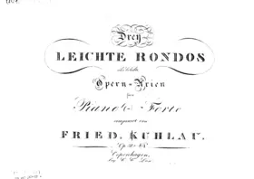 3 Leichte Rondos über beliebte Opern Melodien