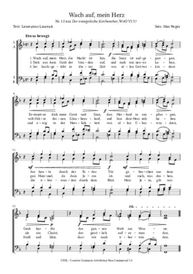 Wach auf, mein Herz, WoO VI 17, No. 12