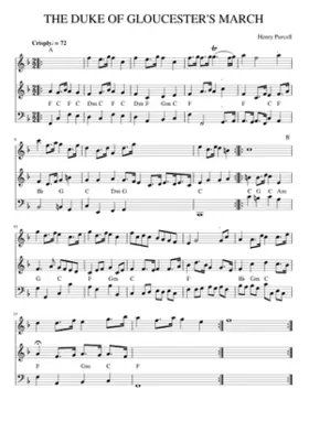 THE DUKE OF GLOUCESTER'S MARCH