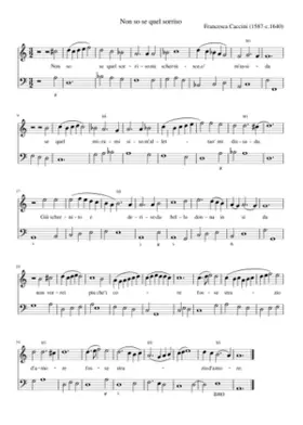 Non sò se quel sorriso - Francesca Caccini