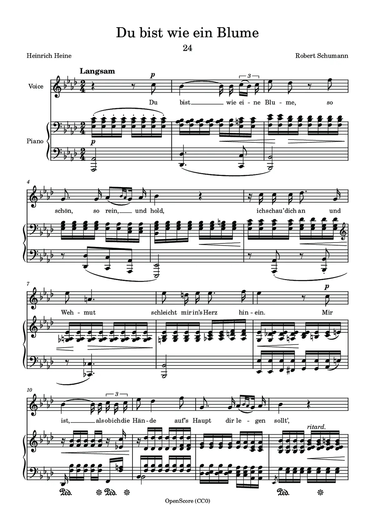 Du bist wie ein Blume - Page 1