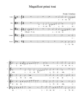 Magnificat primi toni
