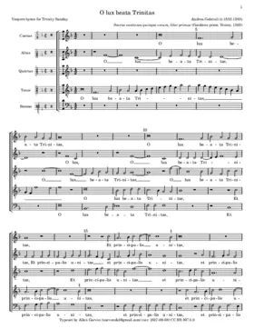 O lux beata Trinitas