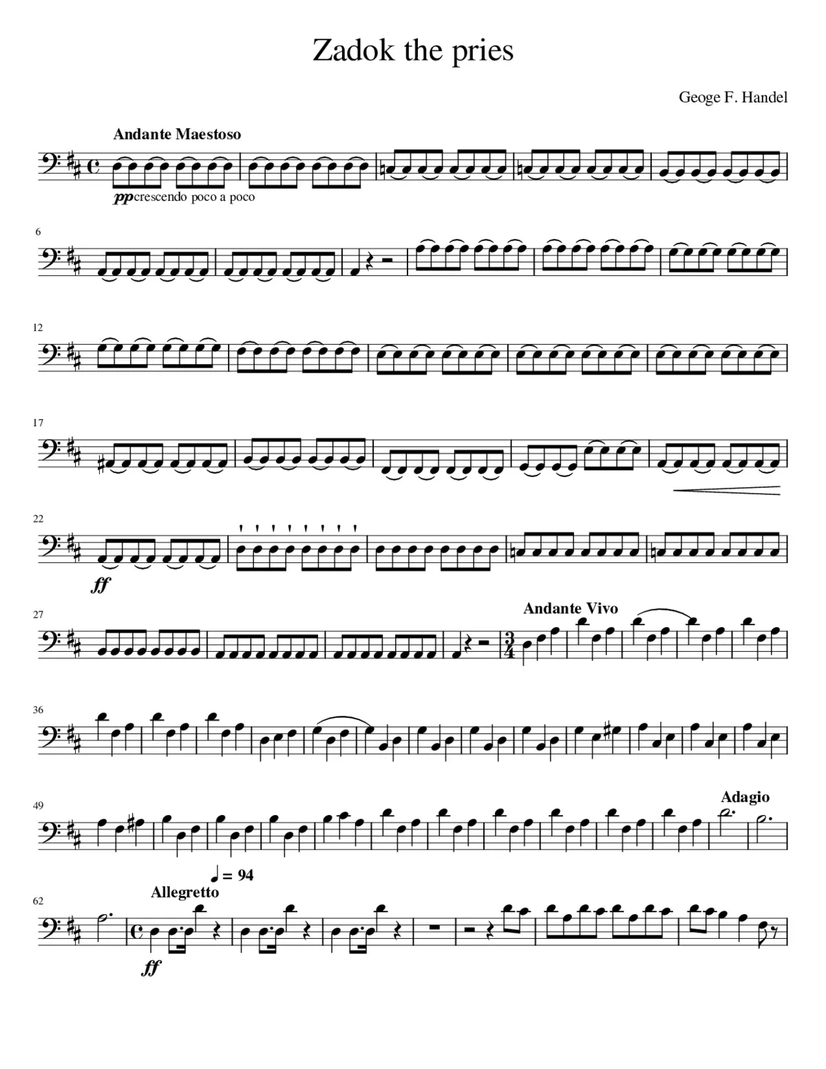 Zadok the pries - Page 1