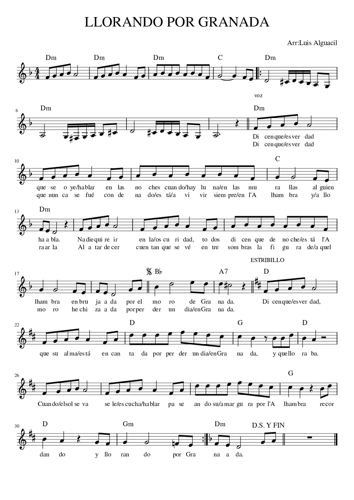 Llorando por Granada - Page 1