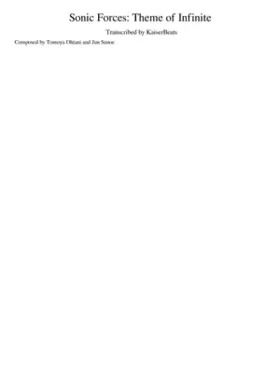 sonic forces - theme of infinite