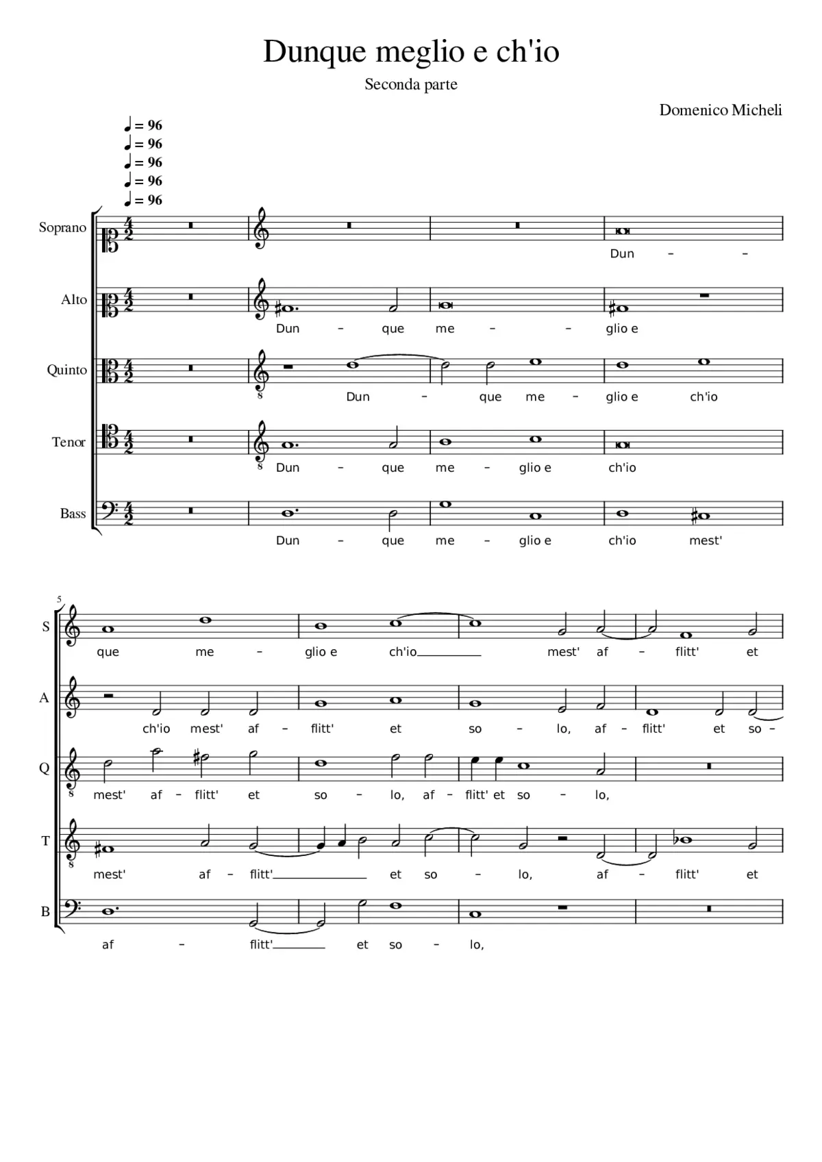 Dunque meglio e ch'io - Page 1