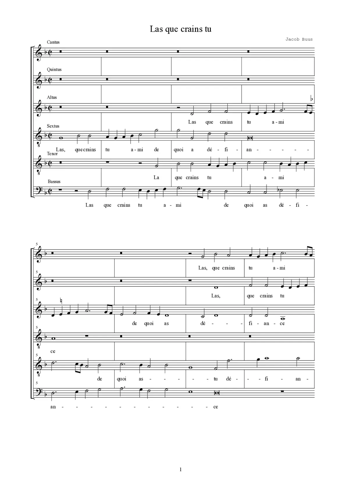 Las, que crains-tu - Page 1