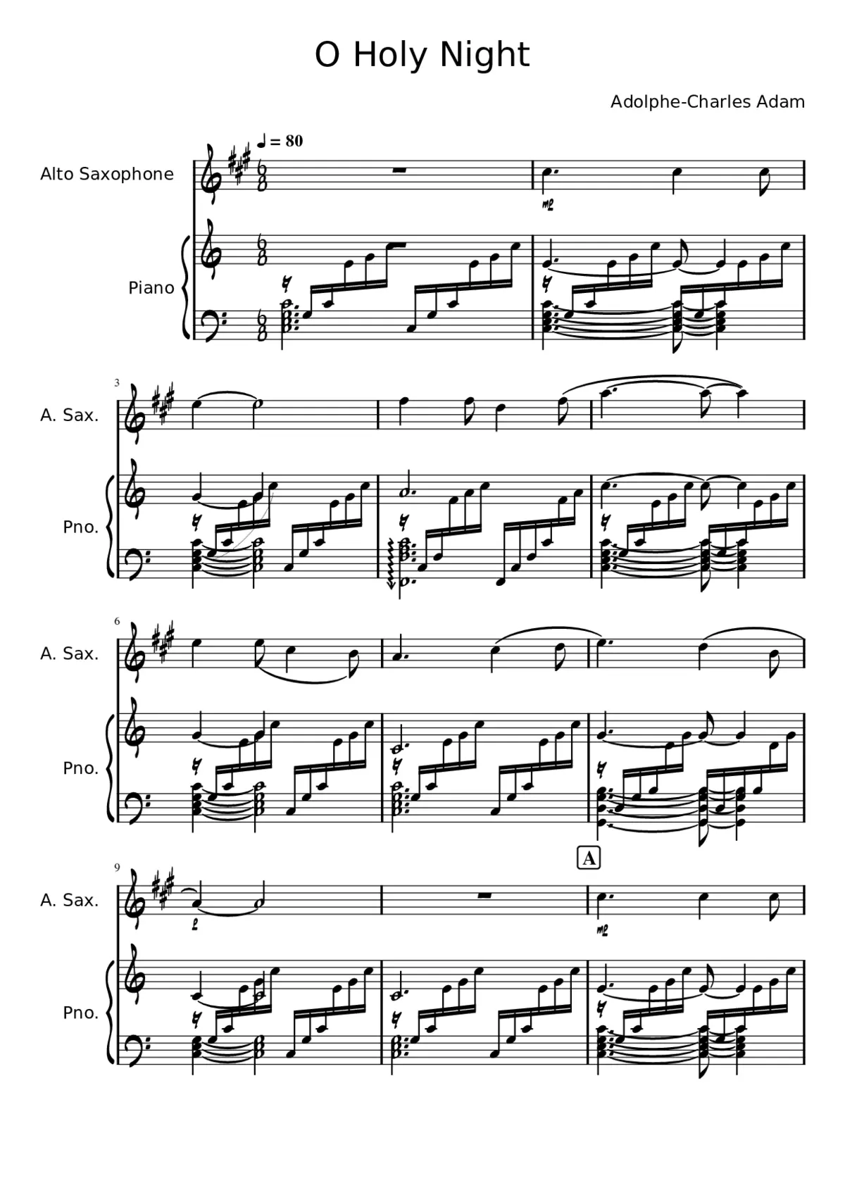 O Holy Night - Page 1