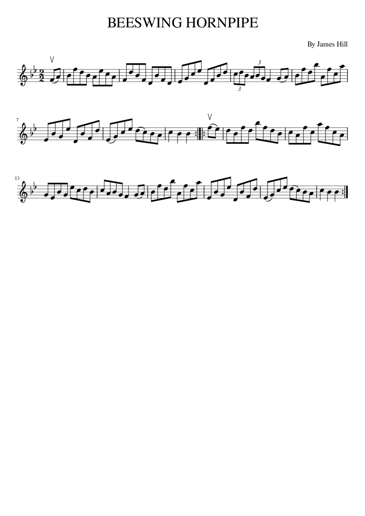 Beeswing Hornpipe - Page 1