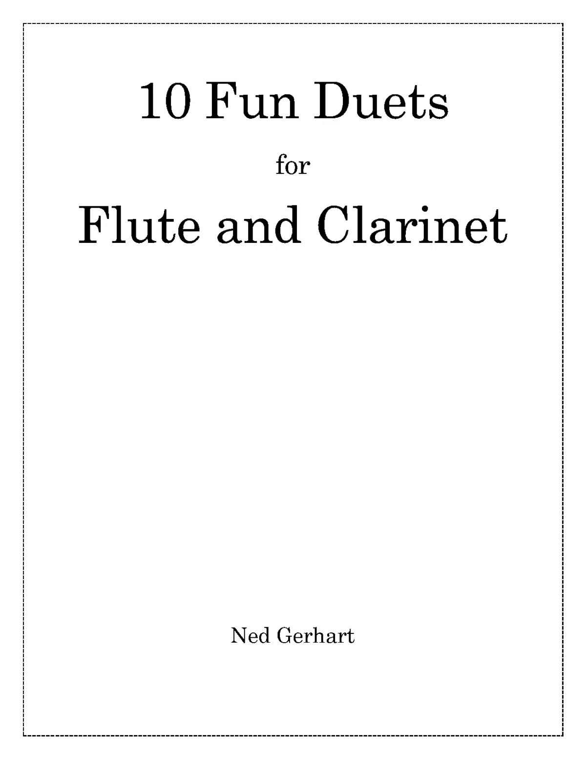 10 Fun Duets for Flute and Clarinet - Page 1