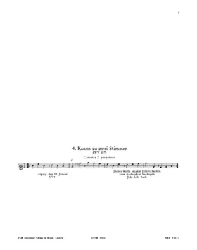 Kanon zu zwei Stimmen