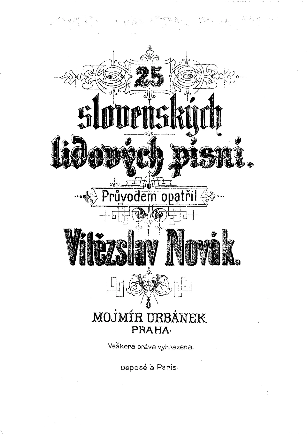 25 slovenských lidových písní - Page 1