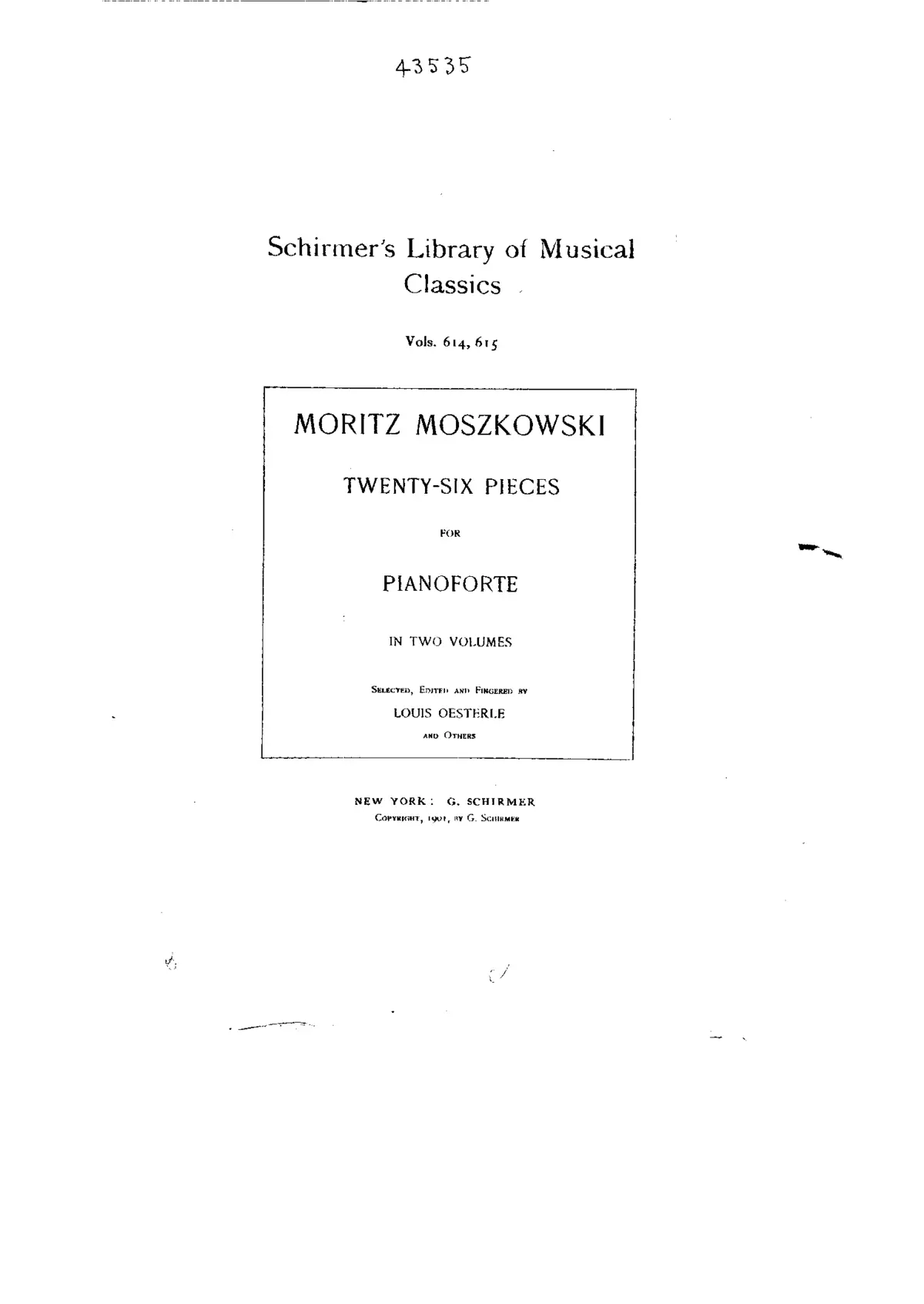 26 Pieces for Pianoforte - Page 1