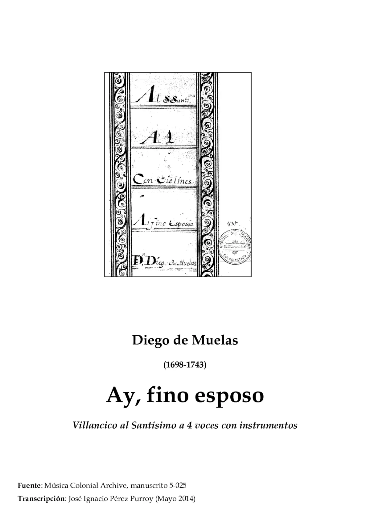 Ay, fino esposo - Page 1