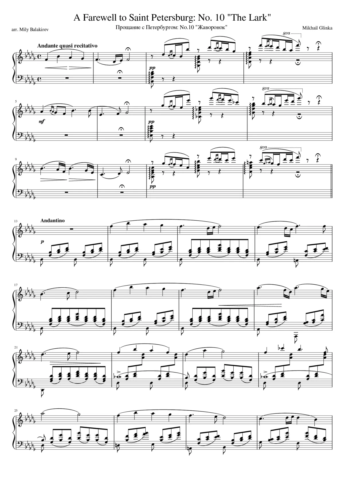 A Farewell to Saint Petersburg - Page 1