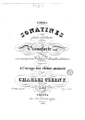 3 Sonatines Faciles et Brillantes, Op.104