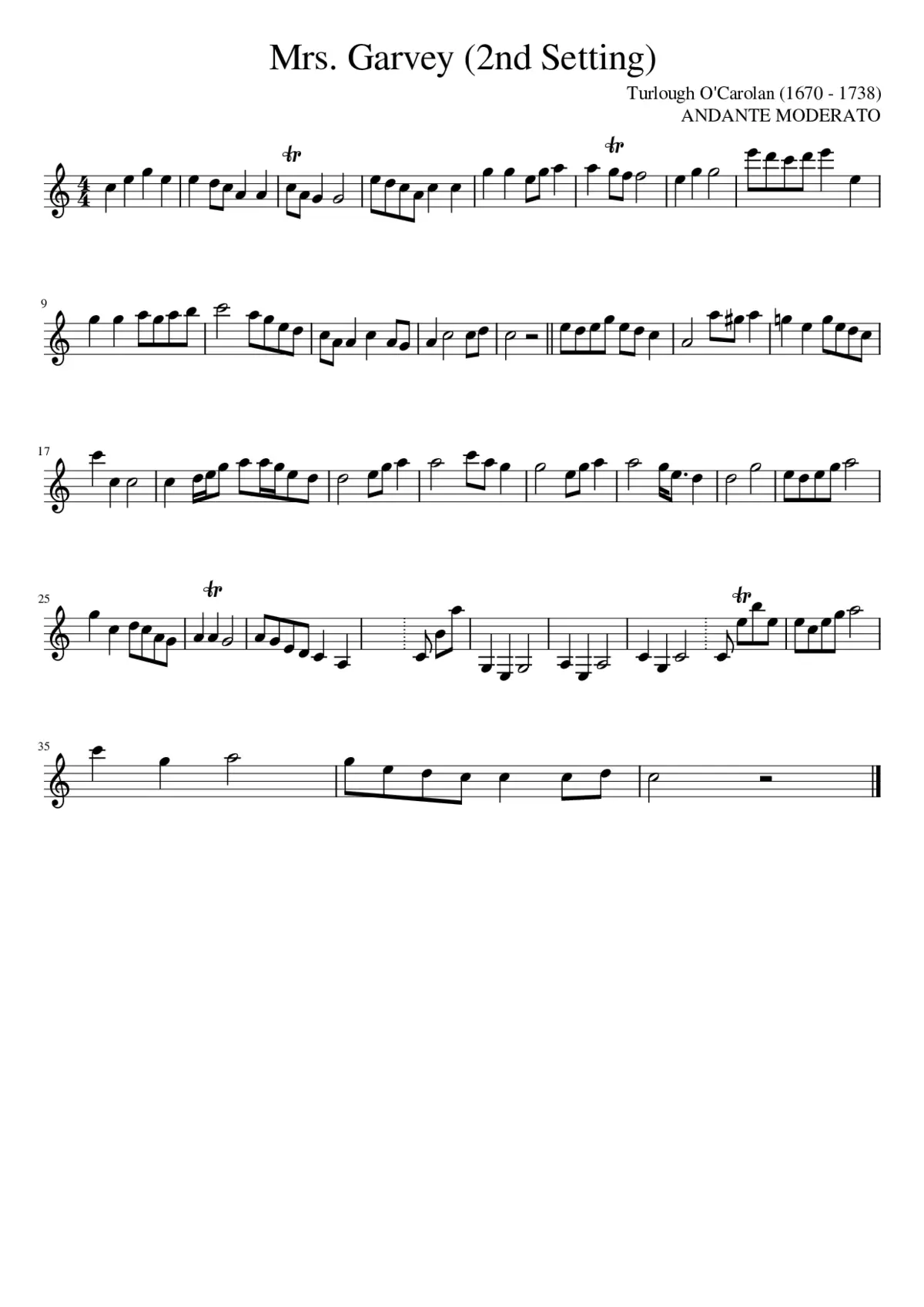 Mrs. Garvey (2nd Setting) - Page 1