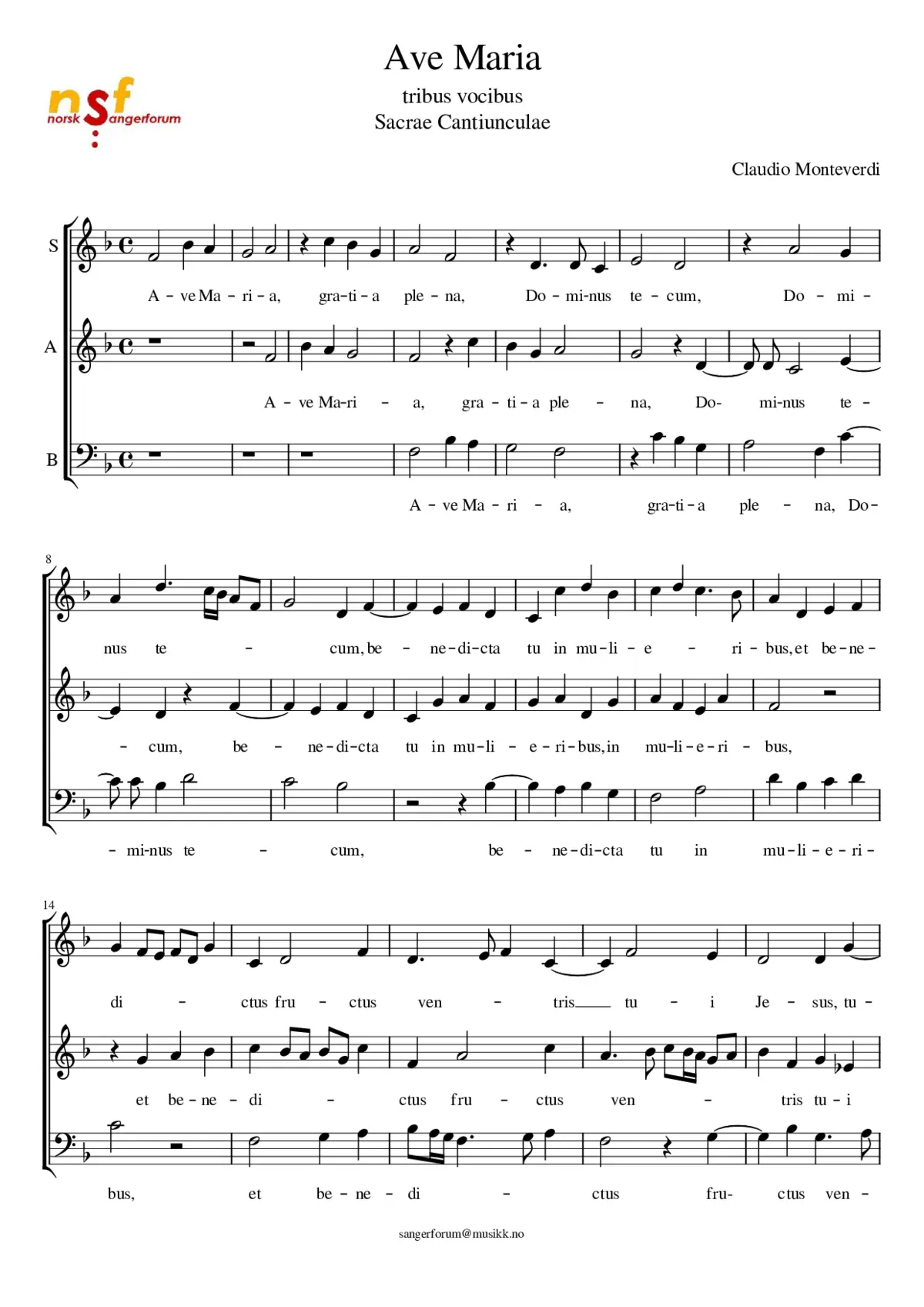 Ave Maria - Page 1