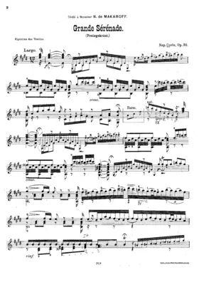 Serenade pour la Guitarre