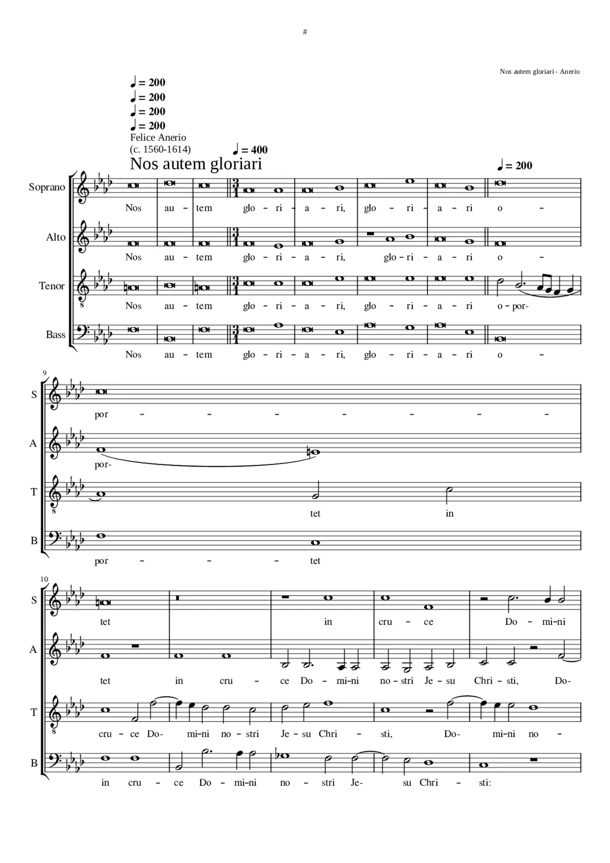 Nos autem gloriari - Page 1